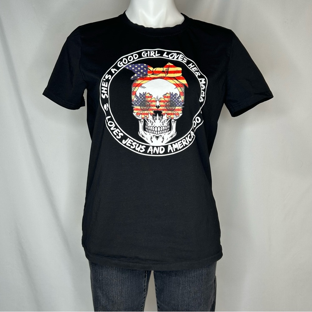 Tom Petty “She’s a good girl…” Lyric Americana Graphic Tee, Medium